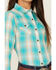 Image #3 - Ariat Girls' Ojai Plaid Print Long Sleeve Snap Western Shirt, , hi-res