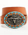 Image #2 - Idyllwind Women's Longhorn Buckle Belt, Brown, hi-res