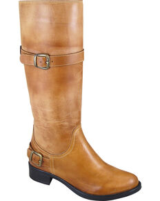 Smoky Mountain Donna Tall Riding Boots - Round Toe, Tan, hi-res