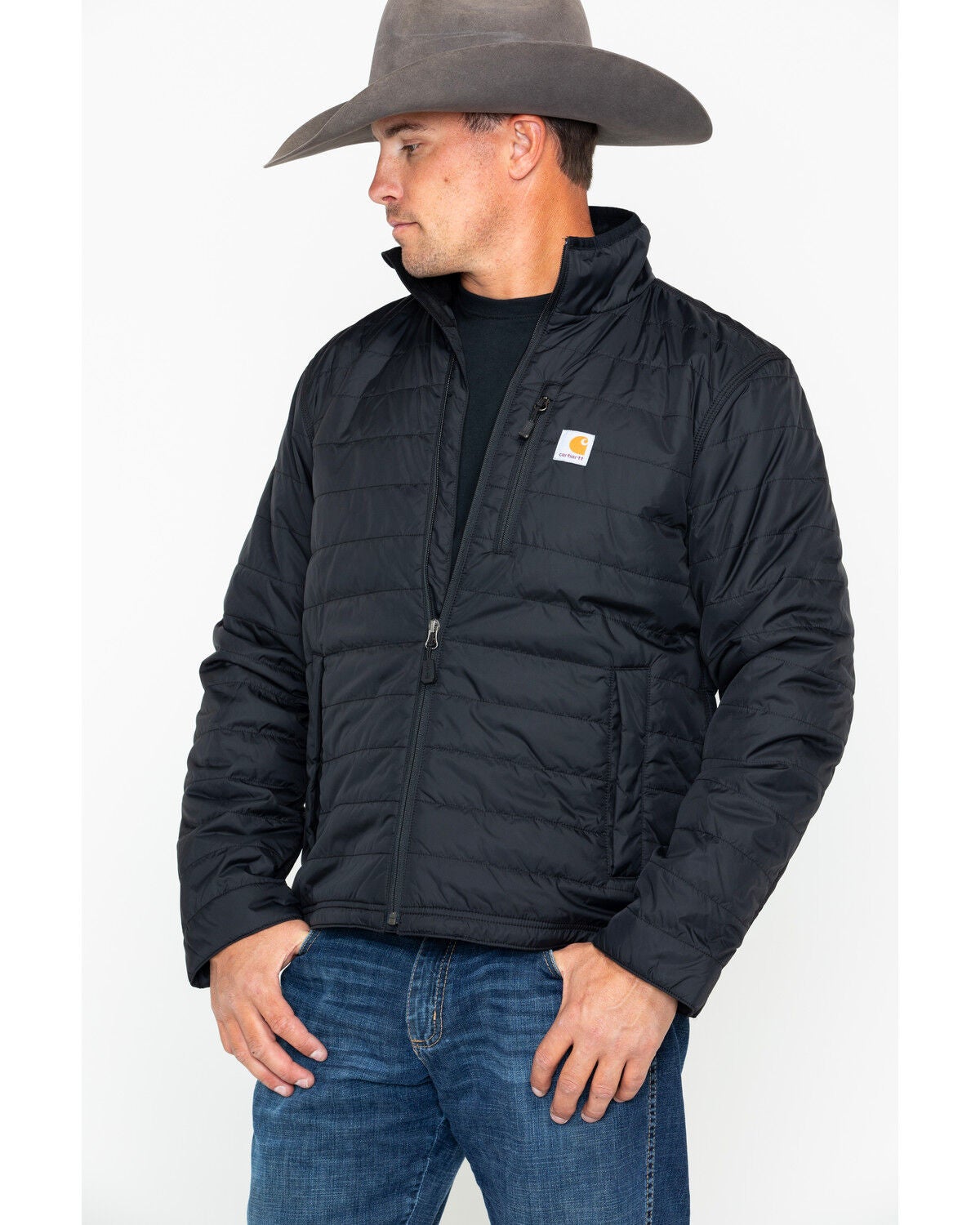 Carhartt Men's Gilliam Work Jacket, Black, hi-res