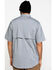 Image #2 - Ariat Men's Grey Rebar Made Tough Durastretch Vent Short Sleeve Work Shirt - Tall , Heather Grey, hi-res