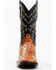 Image #4 - Cody James Men's Full Quill Cognac Ostrich Exotic Western Boots - Broad Square Toe, Black, hi-res