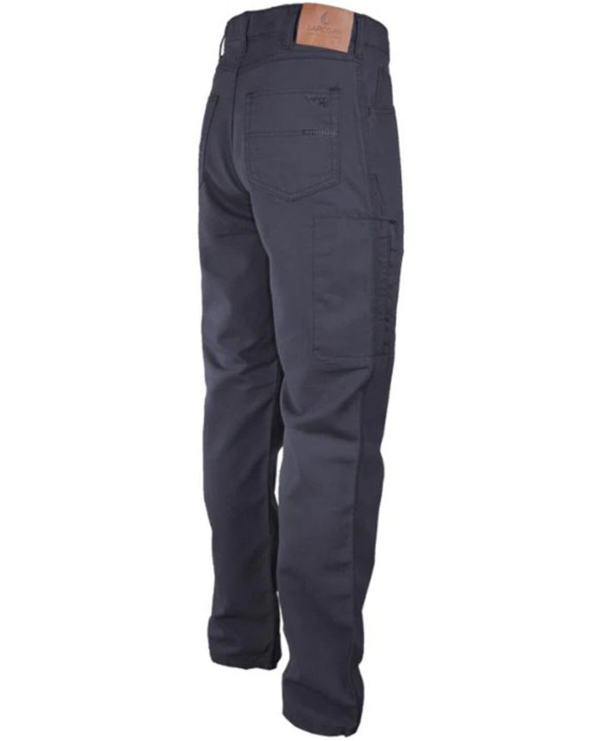 Image #2 - Lapco Men's FR Mid Rise Relaxed Straight Canvas Work Pants, Navy, hi-res