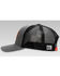 RopeSmart Men's Leather Solo Steerhead Patch Mesh-Back Ball Cap , Grey, hi-res