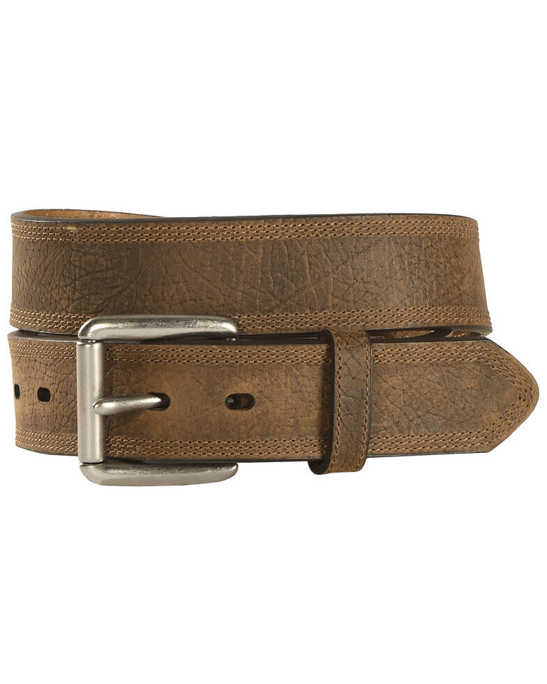 Ariat Aged Bark Basic Leather Belt, Aged Bark, hi-res