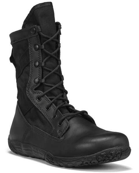 Image #1 - Belleville Men's TR Minimalist Combat Boots - Soft Toe , Black, hi-res