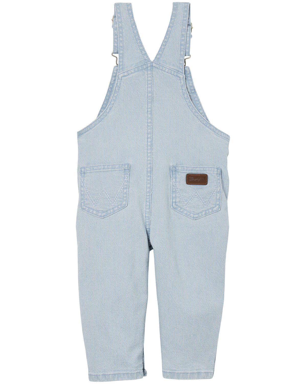 Image #2 - Wrangler Infant Girls' Grace Light Wash Denim Overalls, Light Wash, hi-res