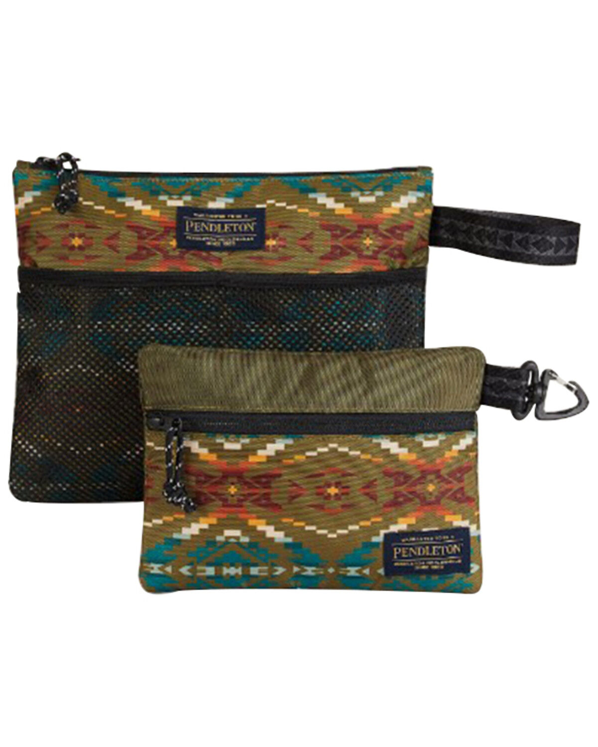 Image #1 - Pendleton Carico Lake Zip Pouch Set - 2 Piece, Olive, hi-res