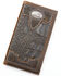 Cody James Men's Croc Embossed Rodeo Wallet, Chocolate, hi-res