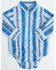 Image #1 - Wrangler Infant Boys' Southwestern Striped Long Sleeve Pearl Snap Onesie, Blue, hi-res