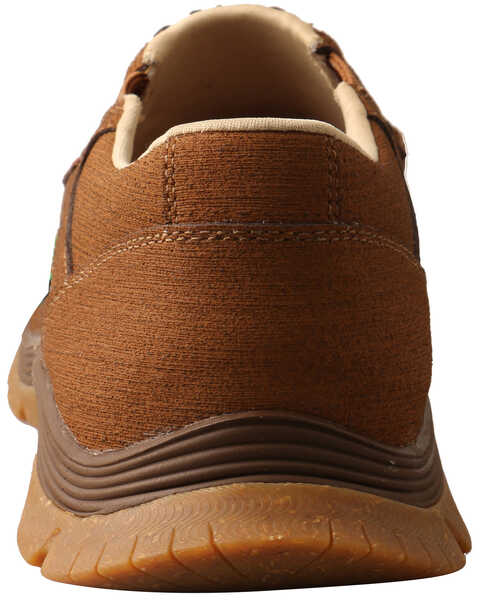 Image #4 - Twisted X Men's Brown Basket Weave Chukka Shoes - Moc Toe, Brown, hi-res