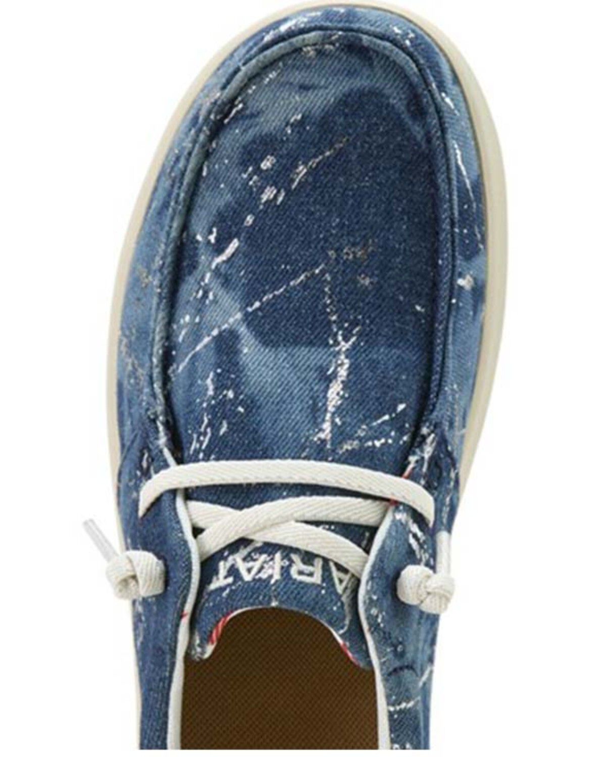 Image #4 - Ariat Women's Hilo Casual Shoes - Moc Toe, Blue, hi-res