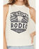 Image #3 - Shyanne Women's American Rodeo Graphic Tank, Ivory, hi-res