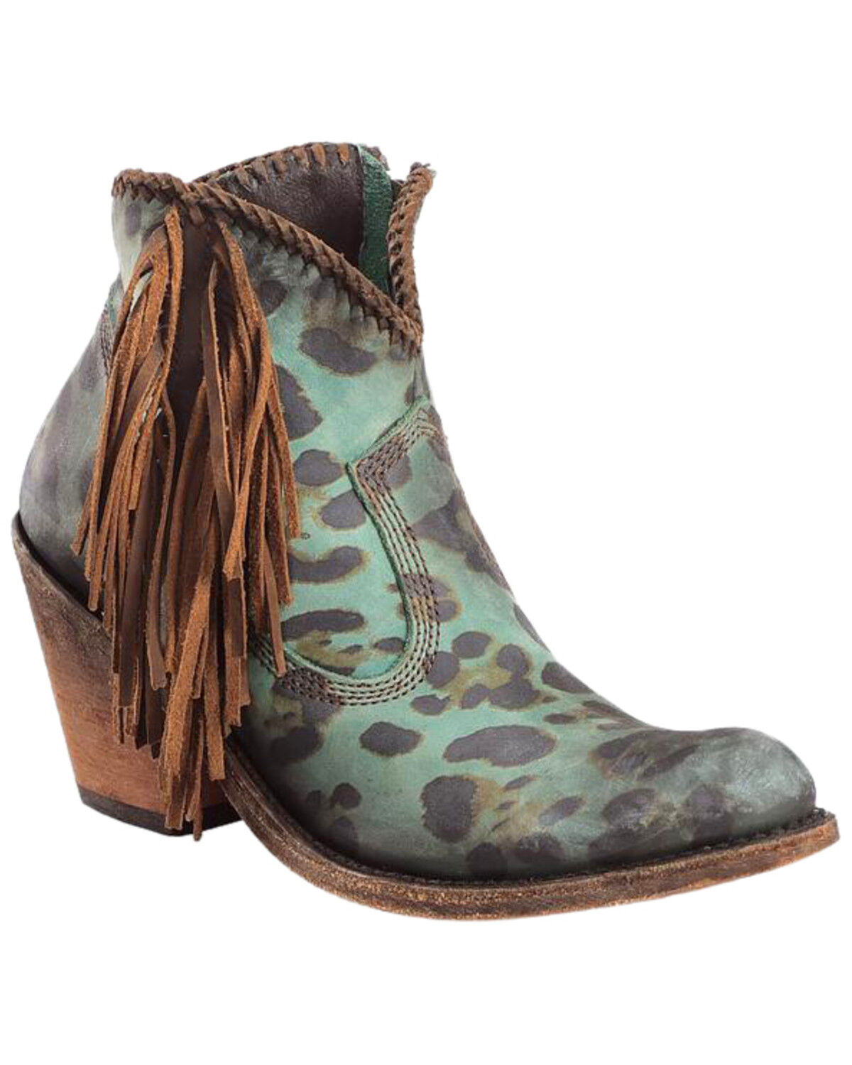 womens black fringe booties