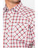 Wrangler 20X Men's Plaid Competition Comfort Short Sleeve Western Shirt, Black/red, hi-res