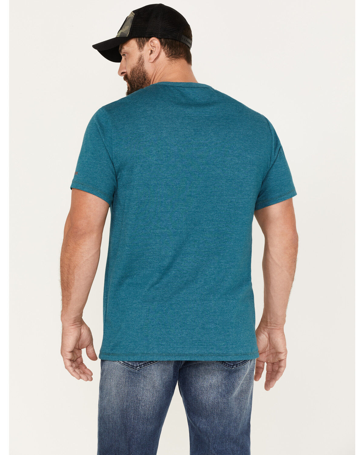 Image #4 - Brothers and Sons Men's Gradient Arrows Logo Graphic T-Shirt, Teal, hi-res