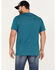 Image #4 - Brothers and Sons Men's Gradient Arrows Logo Graphic T-Shirt, Teal, hi-res