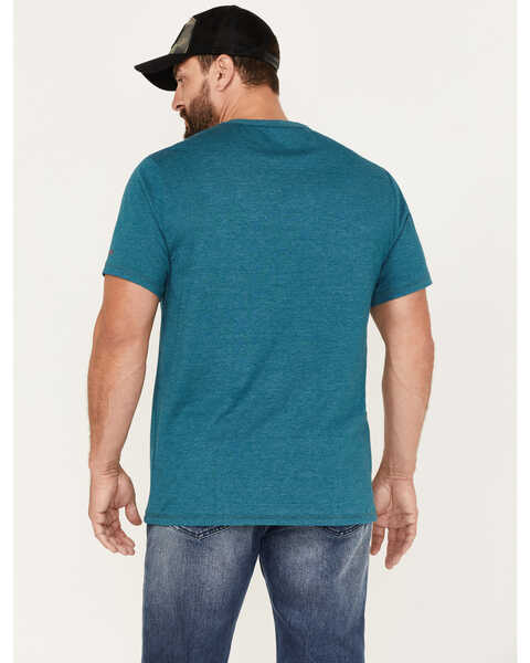 Image #4 - Brothers and Sons Men's Gradient Arrows Logo Graphic T-Shirt , Teal, hi-res