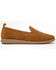 Minnetonka Women's Shay Suede Slip-On Shoes - Round Toe, Brown, hi-res