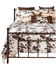 Image #1 - Wrangler Cowhide Quilt Set - Queen, Brown, hi-res