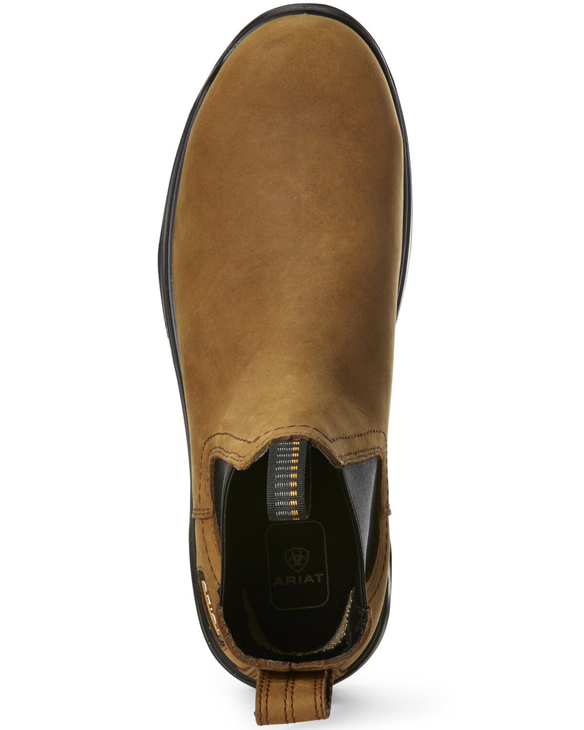 Image #4 - Ariat Men's Turbo Chelsea Waterproof Work Boots - Carbon Toe, Brown, hi-res