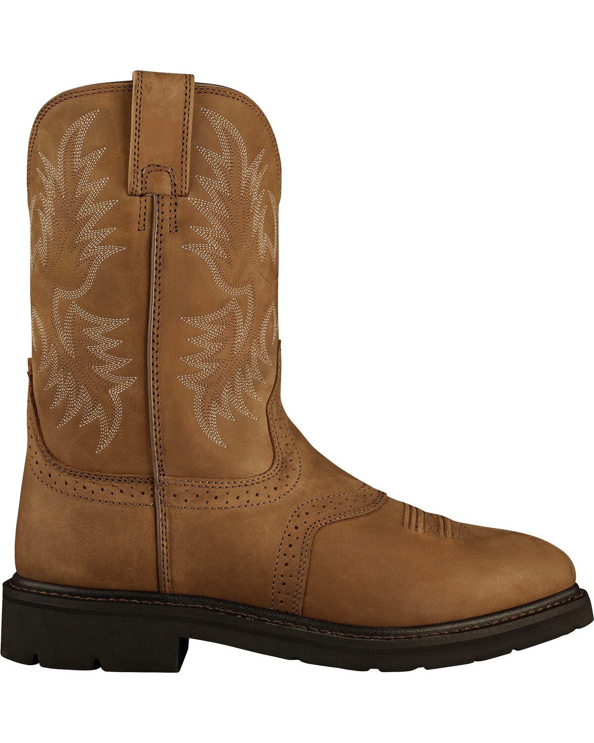 Image #2 - Ariat Sierra Saddle Western Work Boots - Soft Toe, Aged Bark, hi-res
