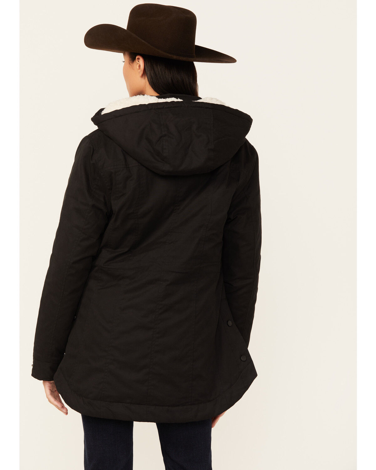 Image #4 - Outback Trading Co Women's Berber Lined Hooded Hattie Jacket, Black, hi-res