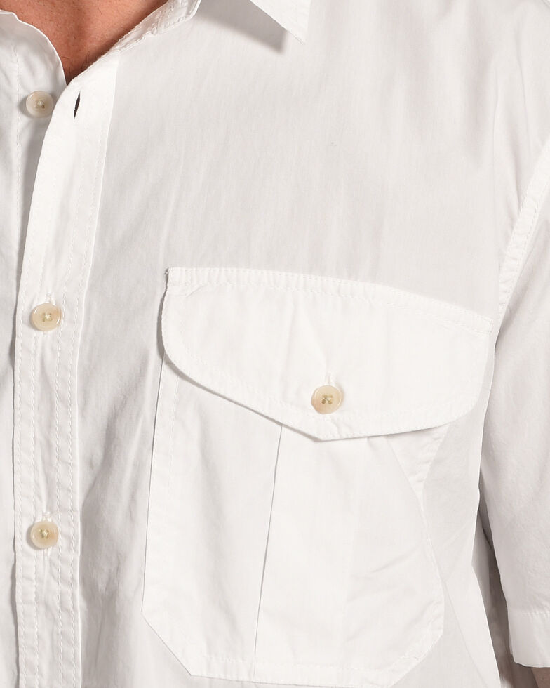 Filson Men S White Feather Cloth Short Sleeve Shirt Country Outfitter