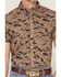 Image #3 - Burlebo Men's Camo Print Short Sleeve Button-Down Western Shirt, Camouflage, hi-res