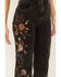 Image #3 - Driftwood Women's Chloe Zen Garden High Rise Wide Leg Jeans, Black, hi-res