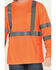 Image #3 - Hawx Men's Solid Enhanced Hi-Vis Long Sleeve Pocket Work T-Shirt - Big, Orange, hi-res
