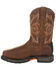 Georgia Boot Men's Carbo-Tec LT Waterproof Western Work Boots - Steel Toe, Brown, hi-res