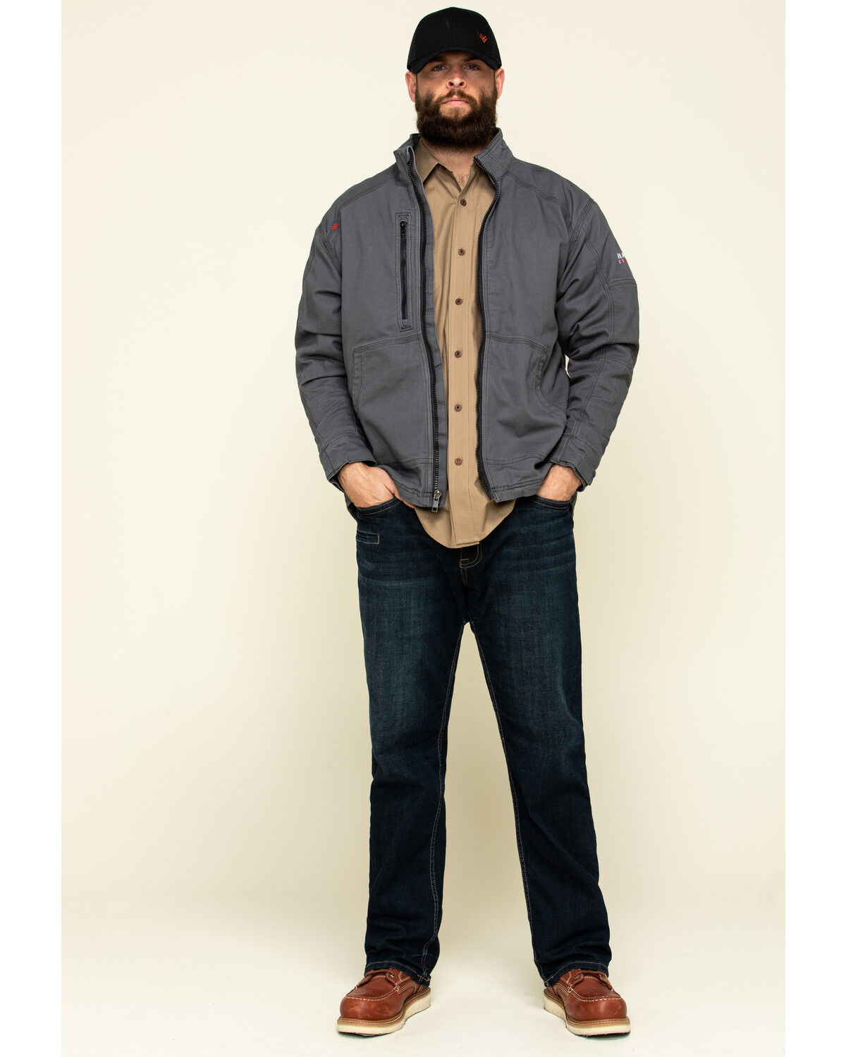 ariat men's fr duralight stretch canvas work jacket