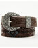 Image #1 - RANK 45® Men's Corbin Southwestern Tooled Belt, Brown, hi-res