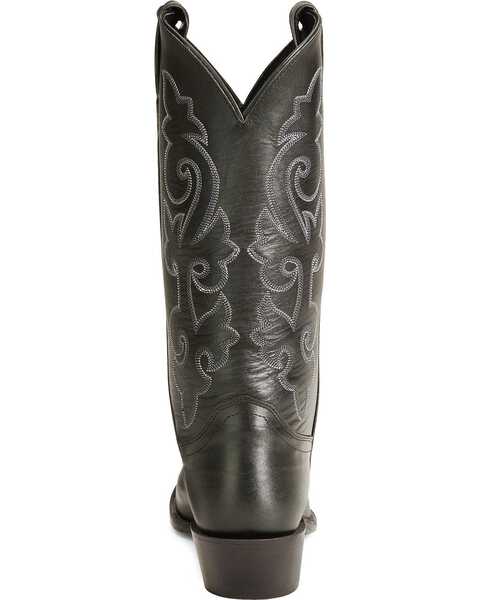 Justin Men's London Calfskin Cowboy Boots - Medium Toe, Black, hi-res
