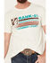 Image #3 - RANK 45® Men's Untamed Logo Short Sleeve Graphic T-Shirt , White, hi-res