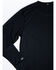 Hawx Men's Black Mid-Weight Base Layer Thermal Long Sleeve Work Shirt - Tall , Black, hi-res