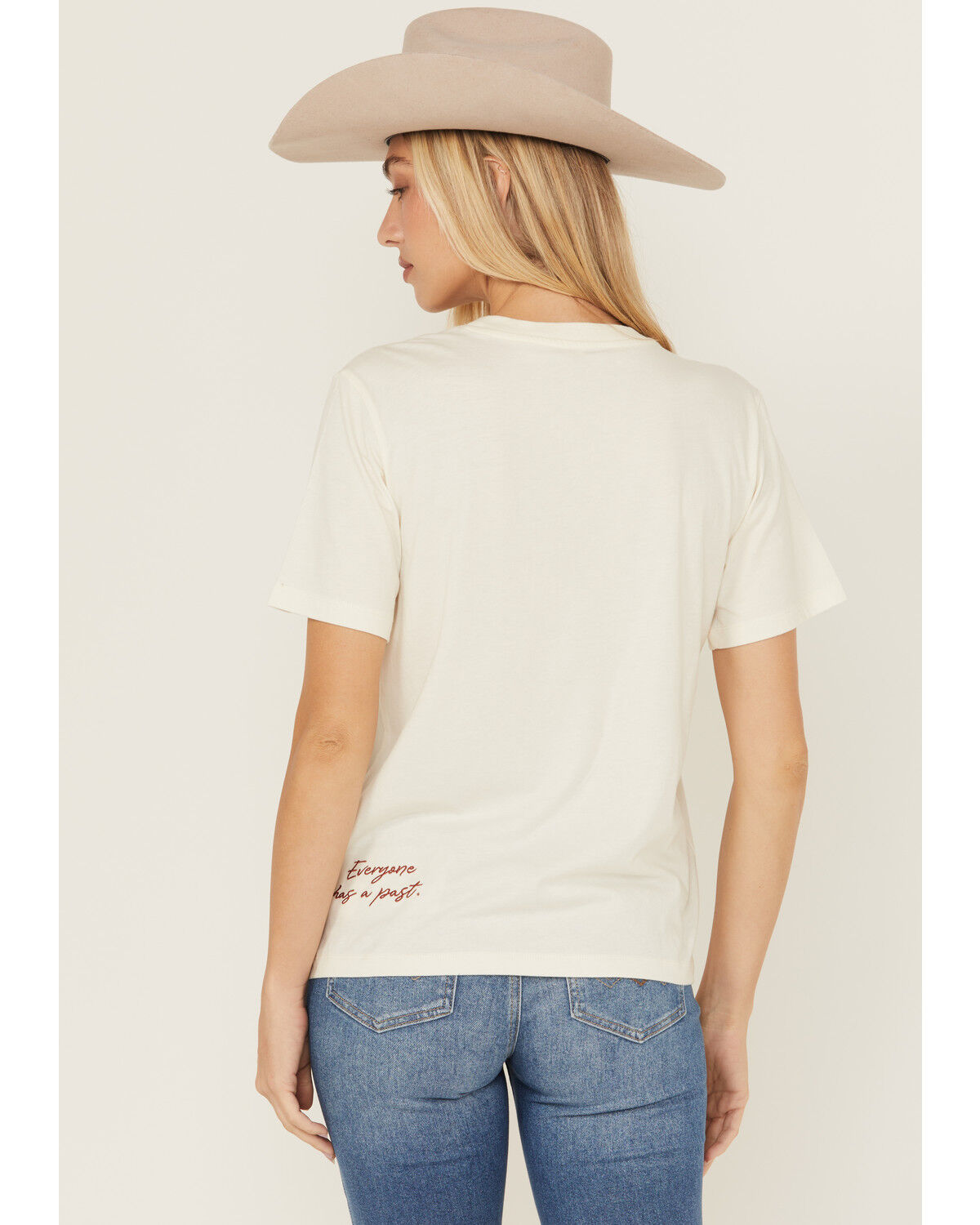 Image #4 - Idyllwind Women's Giddy Up Short Sleeve Graphic Tee, Ivory, hi-res