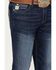 Image #2 - Cinch Men's Ian Medium Wash Slim Boot Performance Stretch Denim Jeans, Indigo, hi-res