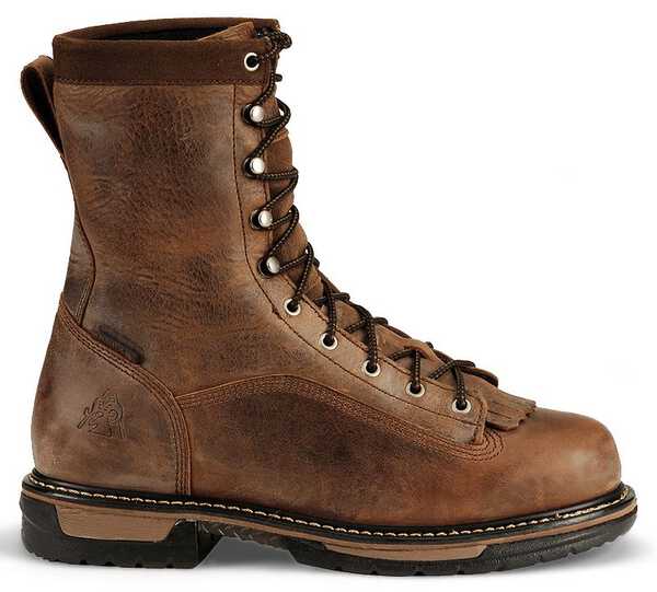 Rocky Men's 9" IronClad Waterproof Work Boots - Round Toe, Copper, hi-res