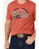 Image #3 - Cinch Men's Cowboys Short Sleeve T-Shirt, Red, hi-res