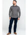 Image #6 - Rock & Roll Denim Men's Brown Washed Poplin Print Long Sleeve Western Shirt, Brown, hi-res