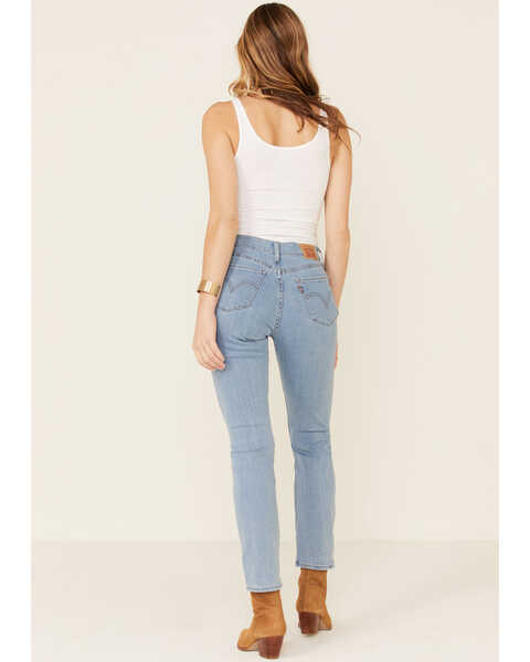 Image #3 - Levi’s Women's Classic Straight Fit Jeans, Blue, hi-res
