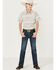Image #2 - Cody James Boys' Faithful Striped Short Sleeve Western Shirt, Multi, hi-res