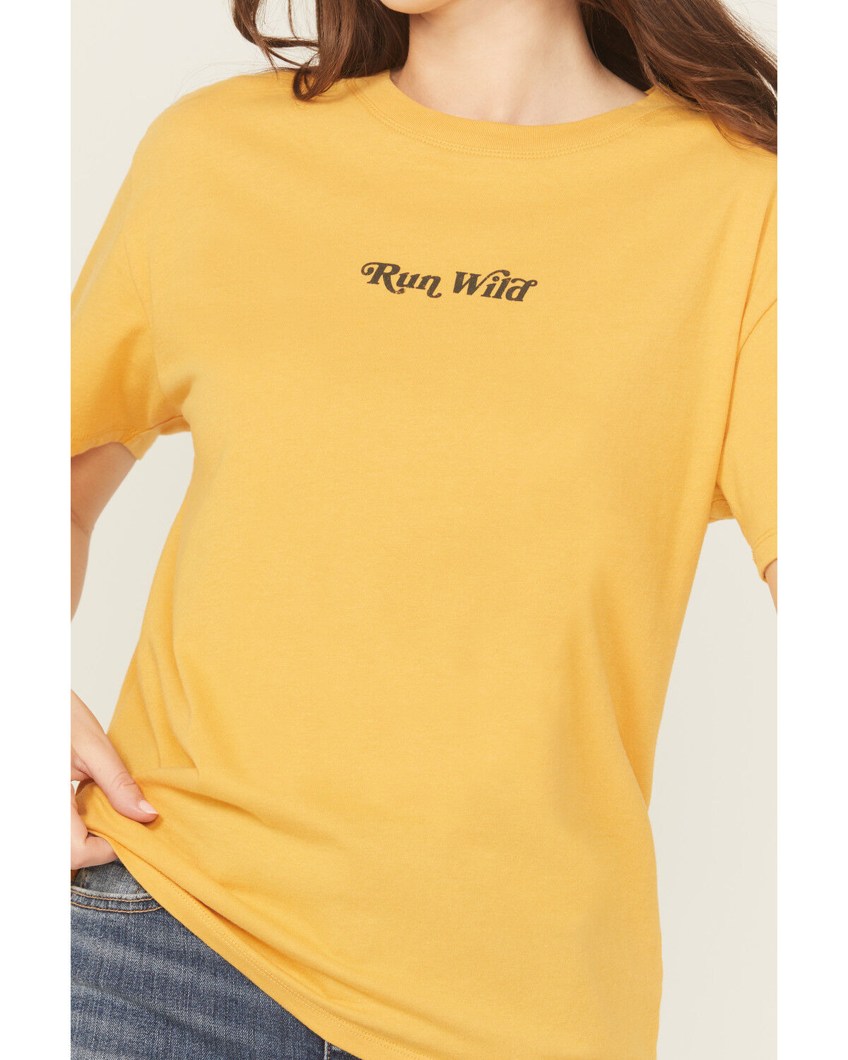 Image #3 - White Crow Women's Run Wild Short Sleeve Graphic Tee, Yellow, hi-res