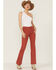 Image #1 - Sneak Peek Women's High Rise Bootcut Jeans, Rust Copper, hi-res