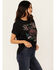 Image #2 - Idyllwind Women's Rowena Nudie Inspired Short Sleeve Graphic Tee, Black, hi-res