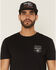 Image #1 - Whiskey Bent Men's All American Ball Cap, Black, hi-res