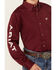 Image #3 - Ariat Boys' Solid Logo Team Long Sleeve Button-Down Western Shirt , Burgundy, hi-res