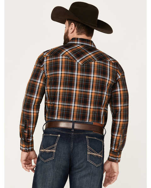 Image #4 - Pendleton Men's Frontier Plaid Long Sleeve Western Snap Shirt, Black, hi-res